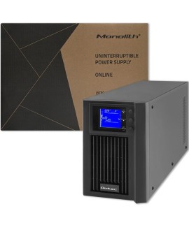 QOLTEC ZASILACZ AWARYJNY UPS ON-LINE | PURE SINE WAVE | 2KVA | 1.6KW | LCD | USB