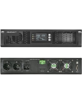 QOLTEC ZASILACZ AWARYJNY DO RACK 3KVA | 3000W | POWER FACTOR 1.0 | LCD | EPO | USB | ON-LINE