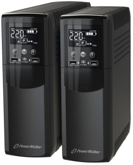 PowerWalker VI 600 CSW FR Technologia line-interactive 0,6 kVA 360 W 4 x gniazdo sieciowe