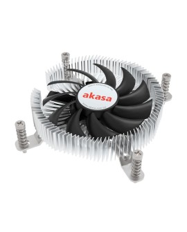 Akasa Intel LGA1700 Procesor Chłodnica hybrydowa 7,5 cm Aluminium, Czarny 1 szt.