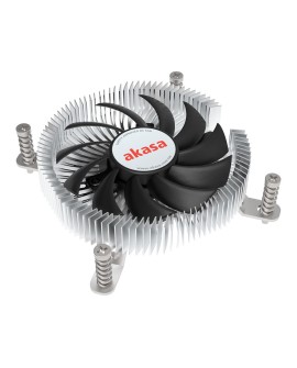 Akasa Intel LGA1700 Procesor Chłodnica hybrydowa 7,5 cm Aluminium, Czarny 1 szt.