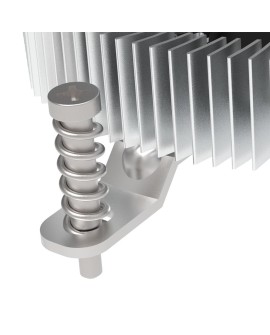 Akasa Intel LGA1700 Procesor Chłodnica hybrydowa 7,5 cm Aluminium, Czarny 1 szt.