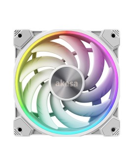 Akasa SOHO AR Obudowa komputera Radiator 12 cm Przezroczysty, Biały 1 szt.