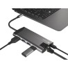 NATEC MULTIPORT ADAPTER FOWLER PLUS USB-C- USB 3.0 3X, HDMI 4K, USB-C PD, RJ45, MICRO SD NMP-1690