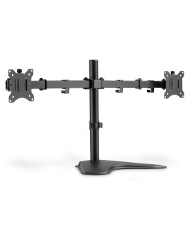 DIGITUS STOJAK BIURKOWY PODWÓJNY 2XLCD MAX. 32" MAX. 2X 8KG UCHYL.-OBROT QUICK-RELEASE DA-90401