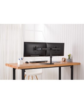 DIGITUS STOJAK BIURKOWY PODWÓJNY 2XLCD MAX. 32" MAX. 2X 8KG UCHYL.-OBROT QUICK-RELEASE DA-90401