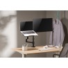 GEMBIRD BIURKOWE REGULOWANE RAMIĘ/UCHWYT NA MONITOR + PODSTAWKA NA NOTEBOOKA 17-32, VESA 100X100MM, DO 8 KG