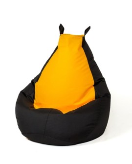 Pufa worek sako BATMAN czarny-żółty XL 130x90