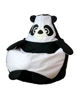 Pufa worek sako PANDA czarny-biały XL 130x90