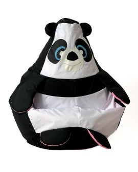 Pufa worek sako PANDA czarny-biały XL 130x90