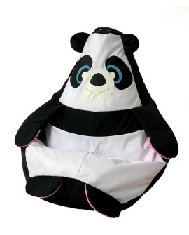 Pufa worek sako PANDA czarny-biały XL 130x90