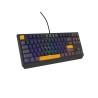 GENESIS THOR 230 TKL klawiatura Gaming USB + RF Wireless + Bluetooth QWERTY Czarny, Niebieski, Szary, Pomarańczowy
