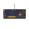 GENESIS THOR 230 TKL klawiatura Gaming USB + RF Wireless + Bluetooth QWERTY Czarny, Niebieski, Szary, Pomarańczowy