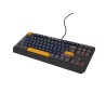 GENESIS THOR 230 TKL klawiatura Gaming USB + RF Wireless + Bluetooth QWERTY Czarny, Niebieski, Szary, Pomarańczowy