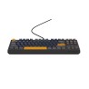 GENESIS THOR 230 TKL klawiatura Gaming USB + RF Wireless + Bluetooth QWERTY Czarny, Niebieski, Szary, Pomarańczowy