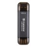 Transcend ESD310C Technologia Thunderbolt 128 GB USB Type-A / USB Type-C USB 3.2 Gen 2x2 Czarny