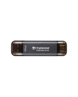 Transcend ESD310C Technologia Thunderbolt 128 GB USB Type-A / USB Type-C USB 3.2 Gen 2x2 Czarny