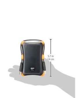 Dysk zewnętrzny HDD Silicon Power Armor A30 (1TB 2.5" USB 3.2 5400 obr/min Orange-Black SP010TBPHDA30S3K)