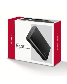 Axagon EE35-A6C obudowa do dysków twardych Obudowa HDD Czarny 3.5"