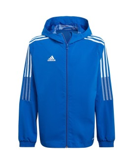 Kurtka dla dzieci adidas Tiro 21 Windbreaker Youth niebieska GP4978 152cm