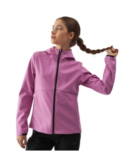 Kurtka damska softshell 4F F285 różowa 4FWAW24TSOFF285 54S S
