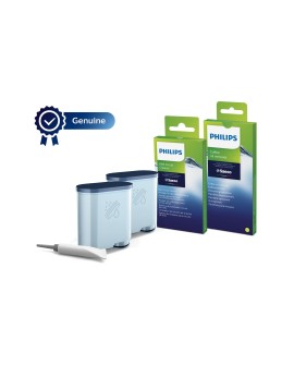 Zestaw akcesoriów do czyszczenia ekspresów Philips CA6707/10 (2 wkłady filtra AquaClean, 6 saszetek ze środkiem do czyszczenia