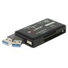 DeLOCK Czytnik kart SuperSpeed USB 5 Gbps do kart pamięci CF/SD/Micro SD/MS/M2/xD