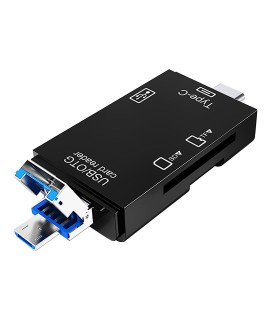 VAKOSS CZYTNIK KART 6W1 USB A/ MICRO USB/ USB C/ SD/ MICRO SD/ USB TC-R425X