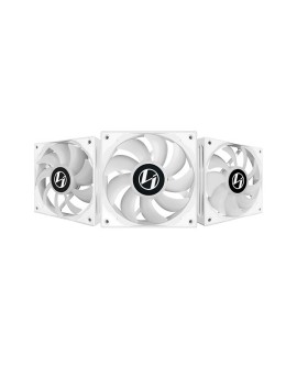 Wentylatory Lian Li ST120 RGB PWM, zestaw potrójny z kontrolerem - 120mm, biały