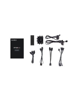 Wentylatory Lian Li ST120 RGB PWM, zestaw potrójny z kontrolerem - 120mm, biały