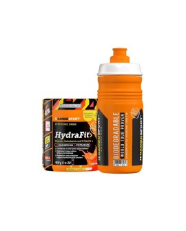 Napój hipotoniczny NAMEDSPORT Hydrafit pomarańczowy 400g + bidon gratis