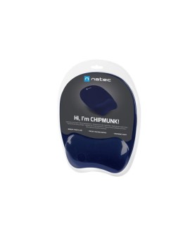 NATEC PODKŁADKA POD MYSZKĘ CHIPMUNK GRANATOWA 230X200MM MEMORY FOAM