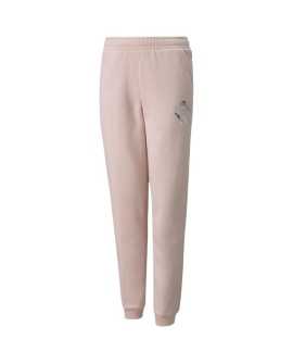Spodnie dla dzieci Puma Alpha Sweatpants FL różowe 589235 36 164cm