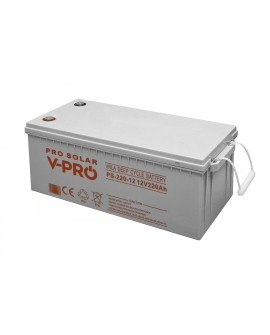 AKUMULATOR VOLT POLSKA DEEP CYCLE VPRO SOLAR 12V 220AH VRLA BEZOBSŁUGOWY