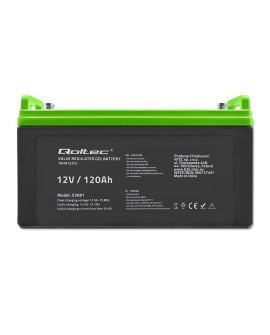 QOLTEC AKUMULATOR ŻELOWY 12V | 120AH | GEL