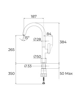 Bateria kuchenna TEKA OVAL 915 czarny