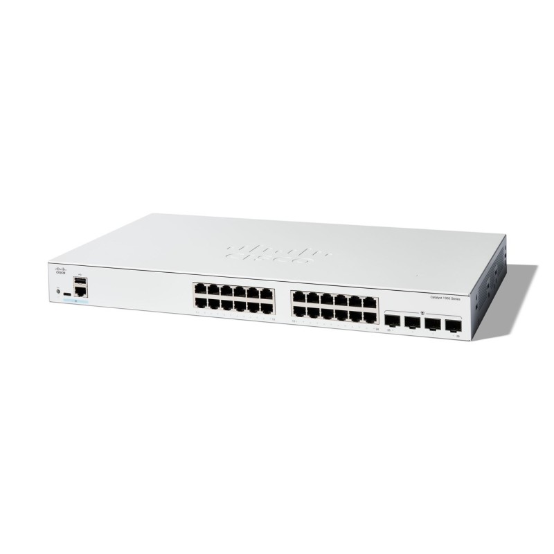 Cisco C1300-24T-4G łącza sieciowe Zarządzany L2/L3 Gigabit Ethernet (10/100/1000) Biały