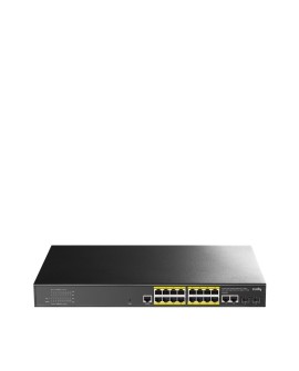 Cudy GS2018PS2 Zarządzany L2 Gigabit Ethernet (10/100/1000) Obsługa PoE 1U Czarny
