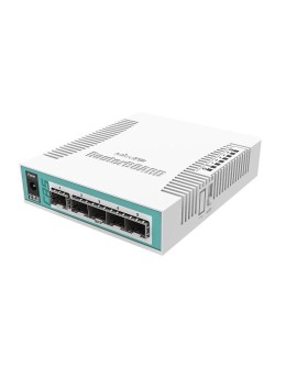 Mikrotik CRS106-1C-5S łącza sieciowe Gigabit Ethernet (10/100/1000) Obsługa PoE Biały