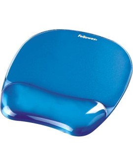 Fellowes CRYSTAL podkładka pod mysz i nadgarstek żelowa niebieska