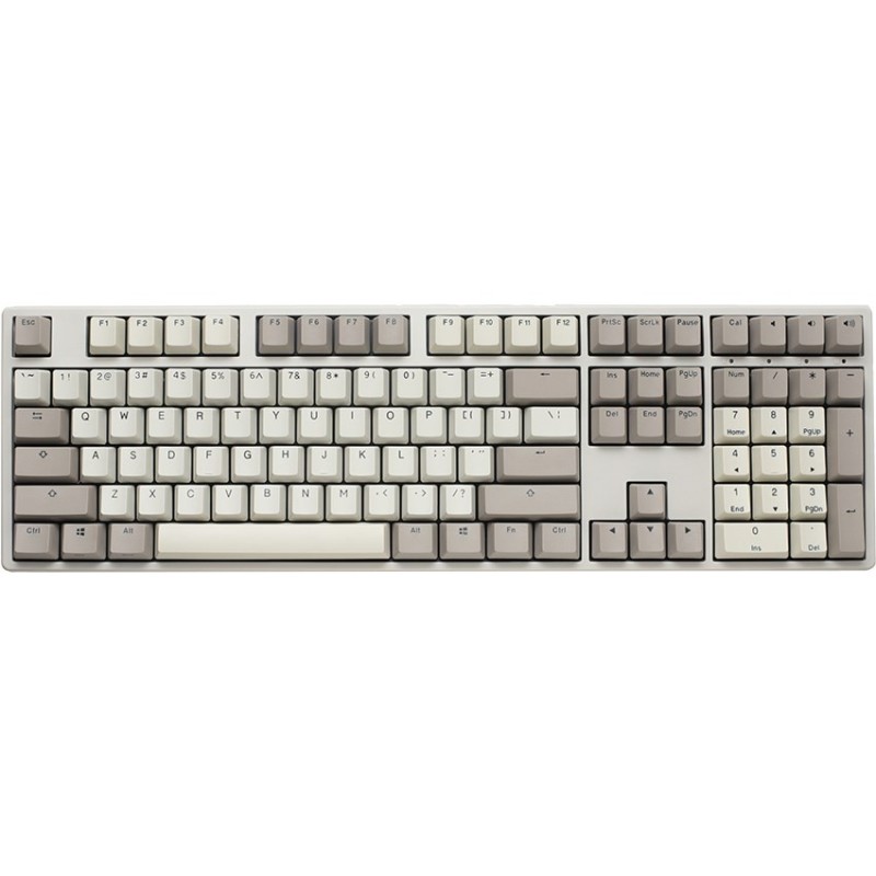 Ducky Origin Vintage klawiatura Uniwersalne USB QWERTY Angielski Szary