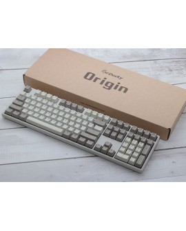 Ducky Origin Vintage klawiatura Uniwersalne USB QWERTY Angielski Szary