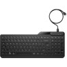 Klawiatura HP 400 Backlit Wired Keyboard przewodowa czarna 7N7C0AA