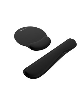 NATEC ZESTAW ERGONIOMICZNY PODKŁADKA POD MYSZ I KLAWIATURĘ CHIPMUNK 2W1 CZARNY
