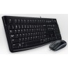 Logitech Desktop MK120 klawiatura Dołączona myszka USB QWERTZ Niemiecki Czarny