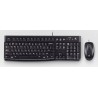 Logitech Desktop MK120 klawiatura Dołączona myszka USB QWERTZ Niemiecki Czarny