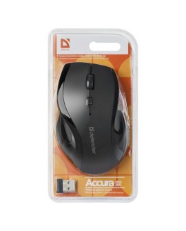DEFENDER MYSZ BEZPRZEWODOWA ACCURA MM-295 RF CZARNA OPTICAL 1600DPI 6P 52295