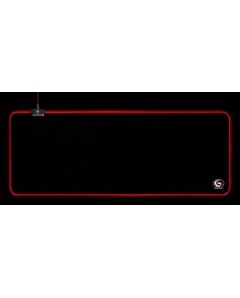 GEMBIRD PODKŁADKA POD MYSZ GAMING, Z EFEKTEM ŚWIETLNYM LED, CZARNA, ROZMIAR - L