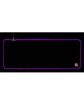GEMBIRD PODKŁADKA POD MYSZ GAMING, Z EFEKTEM ŚWIETLNYM LED, CZARNA, ROZMIAR - L