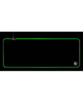 GEMBIRD PODKŁADKA POD MYSZ GAMING, Z EFEKTEM ŚWIETLNYM LED, CZARNA, ROZMIAR - L